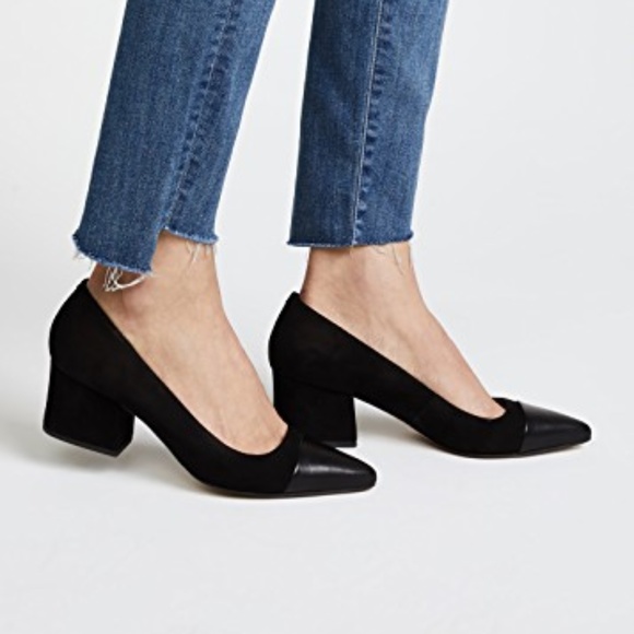 Steven By Steve Madden Shoes - Steven by Steve Madden joy block heels black suede